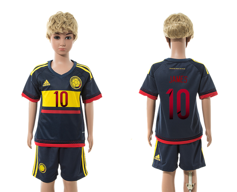 2015-16 Colombia 10 James Away Youth Jersey