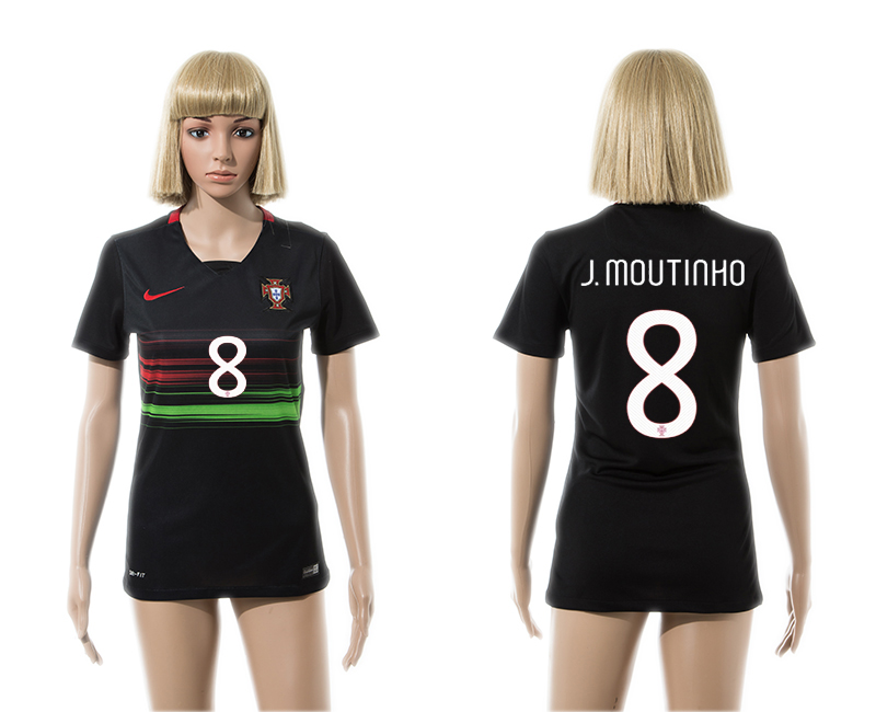 2015-16 Portugal 8 J.Moutinho Away Women Jersey