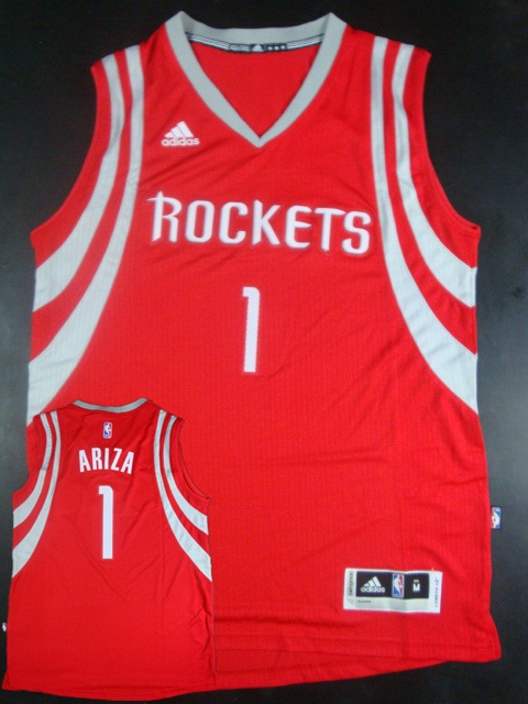 Rockets 1 Ariza Red Hot Printed New Rev 30 Jersey