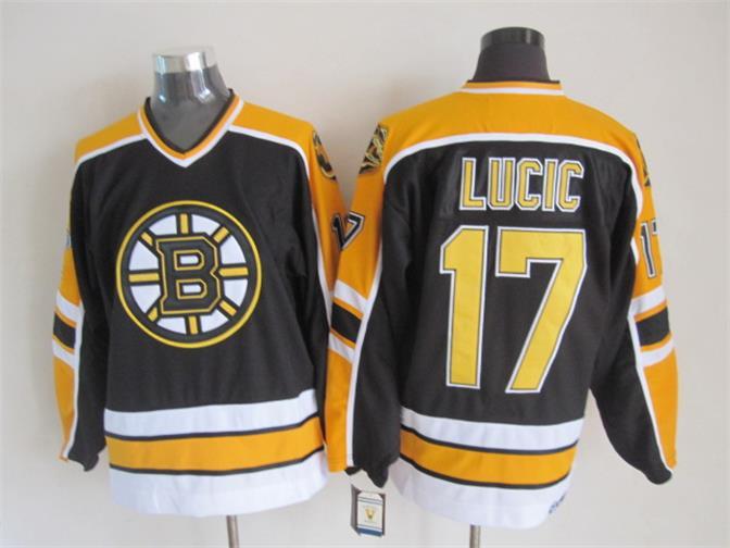 Bruins 17 Lucic Black CCM Jersey