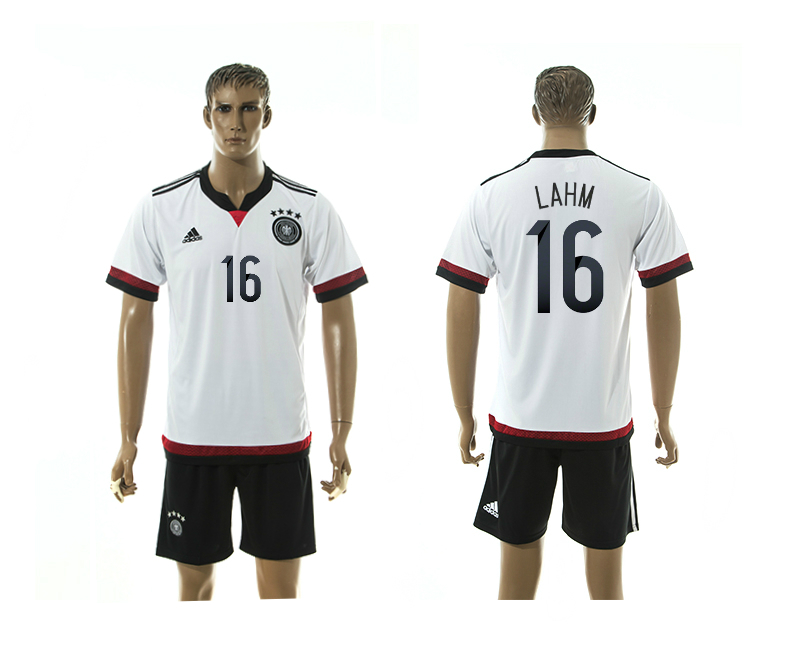 2015-16 Germany 16 Lahm Home Jersey