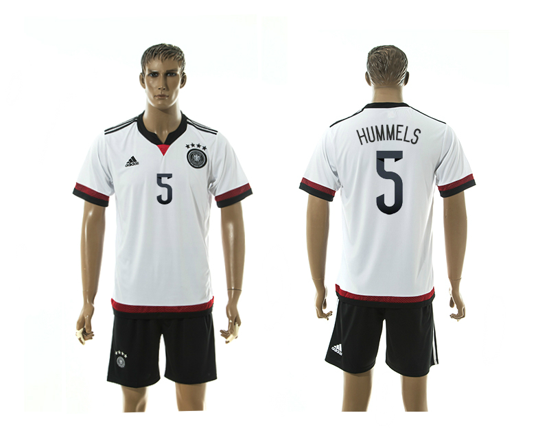 2015-16 Germany 5 Hummels Home Jersey