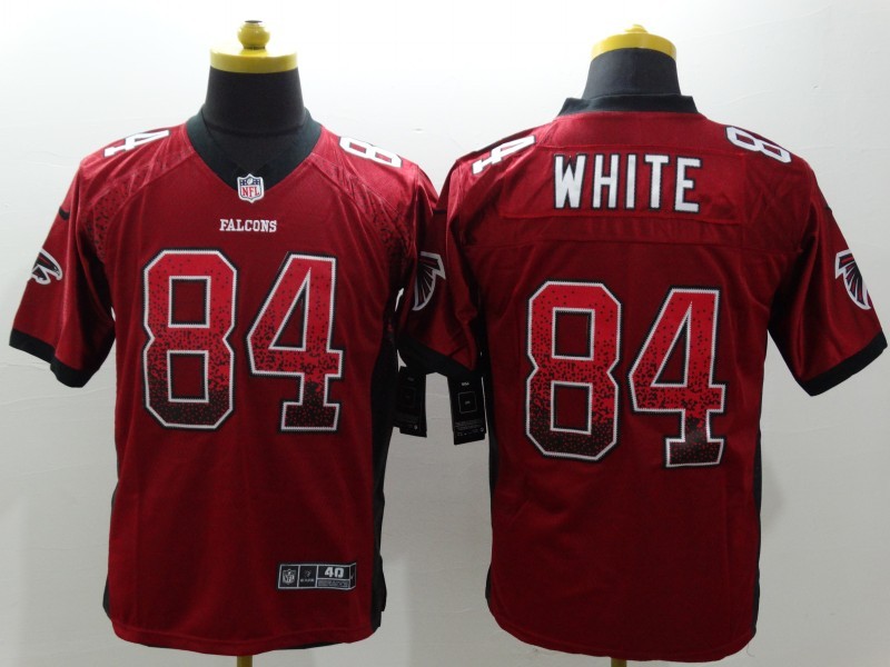 Nike Falcons 84 White Drift Fashion Red Elite Jersey - Click Image to Close
