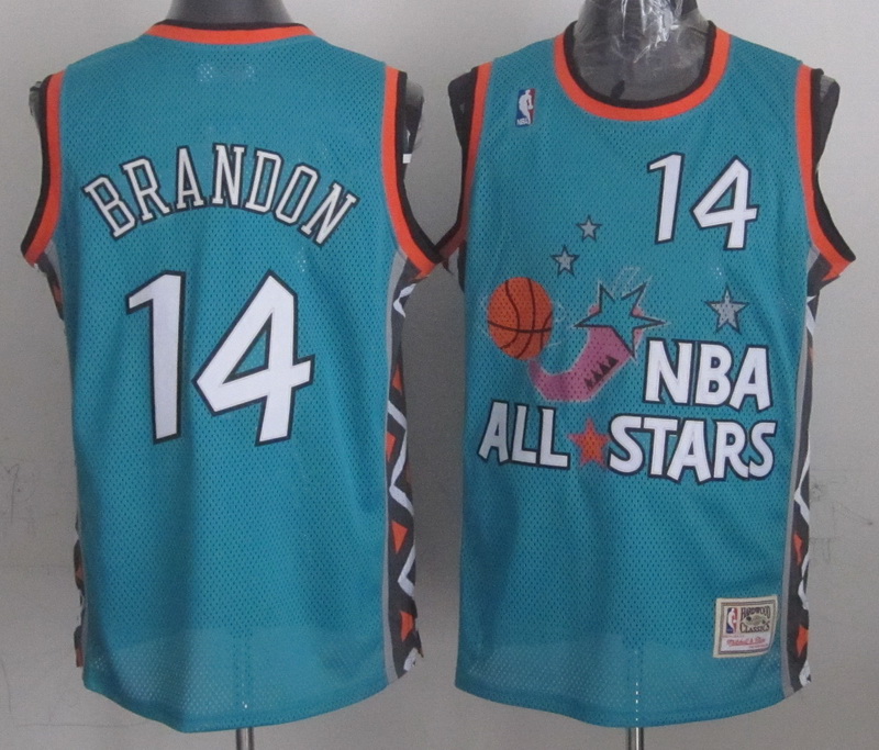 1996 All Star 14 Brandon Teal Jerseys