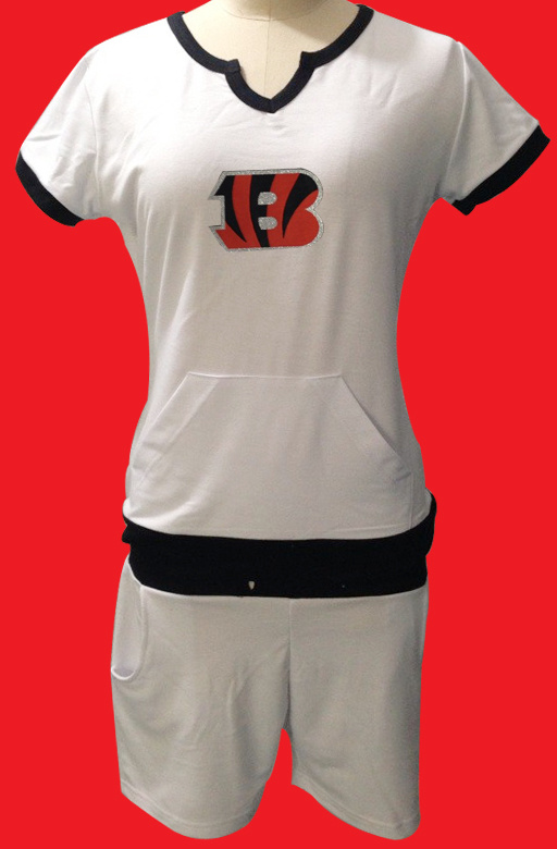 Nike Bengals White Women Sport Suits