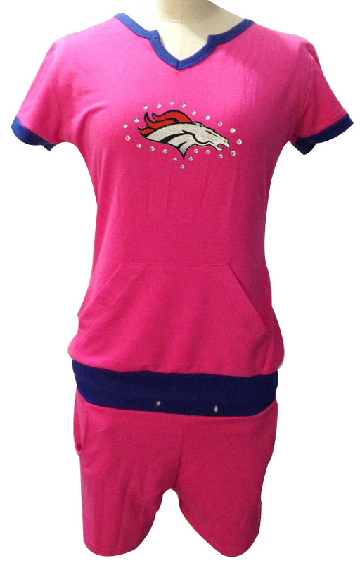 Nike Broncos Pink Women Sport Suits - Click Image to Close