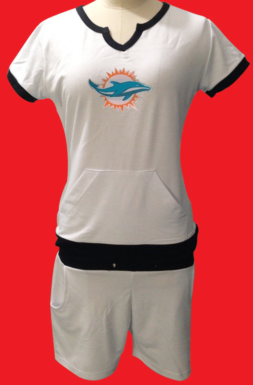 Nike Dolphins White Women Sport Suits