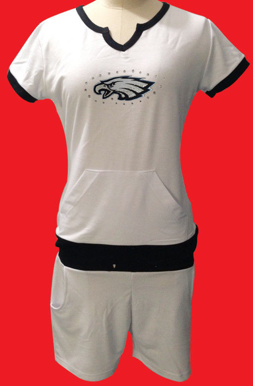 Nike Eagles White Women Sport Suits