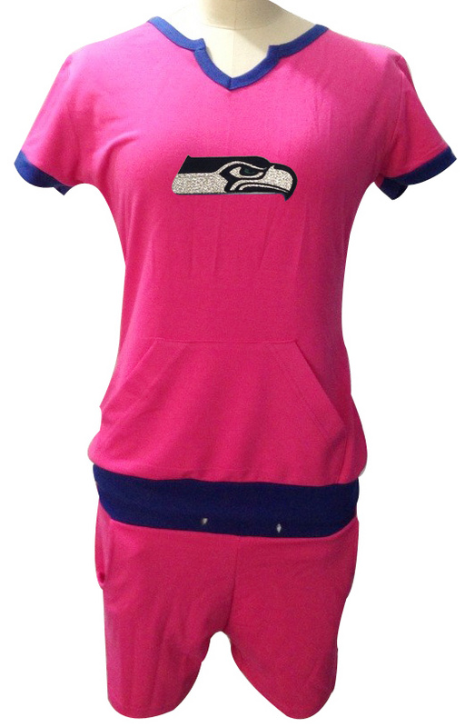 Nike Seahawks Pink Women Sport Suits