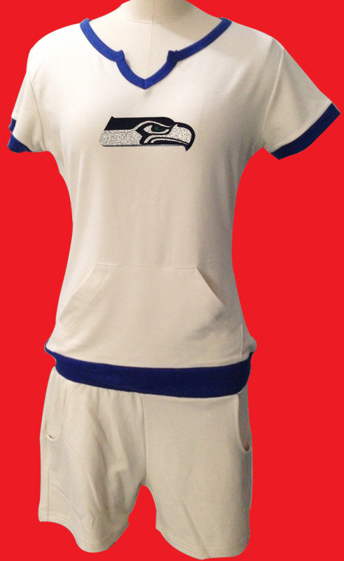 Nike Seahawks White Women Sport Suits