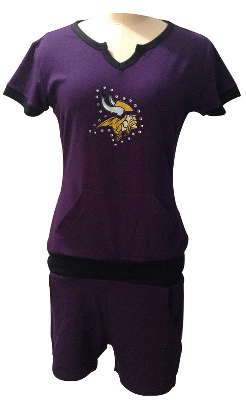 Nike Vikings Purple Women Sport Suits