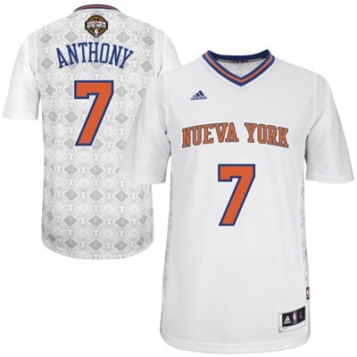 Knicks 7 Anthony White 2014 Latin Nights Swingman Jerseys