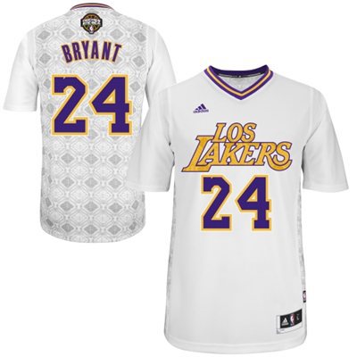 Lakers 24 Bryant White 2014 Latin Nights Swingman Jerseys
