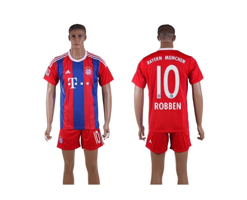 2014-2015 Club Bayern Munchen 10 Robben Home Jerseys