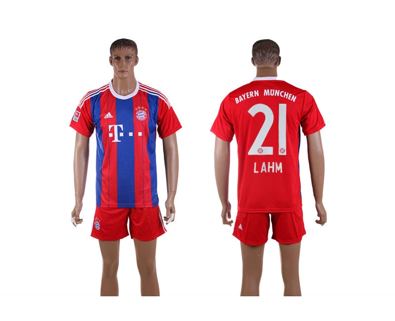 2014-2015 Club Bayern Munchen 21 Lahm Home Jerseys