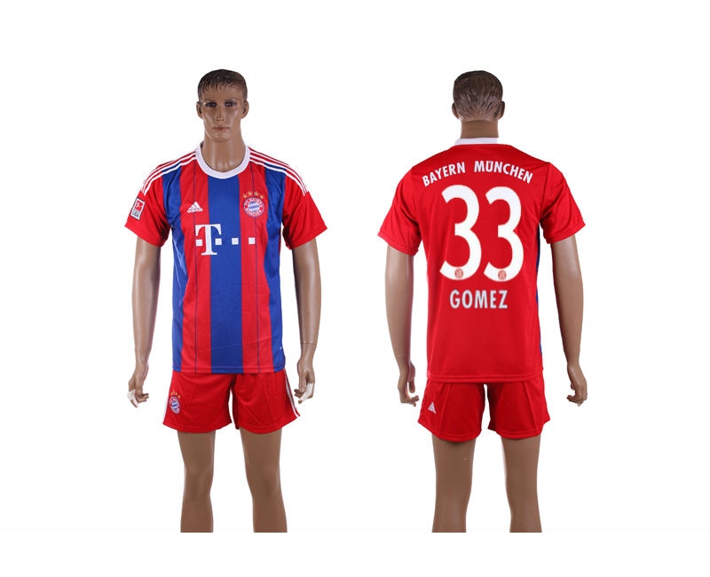 2014-2015 Club Bayern Munchen 33 Gomez Home Jerseys