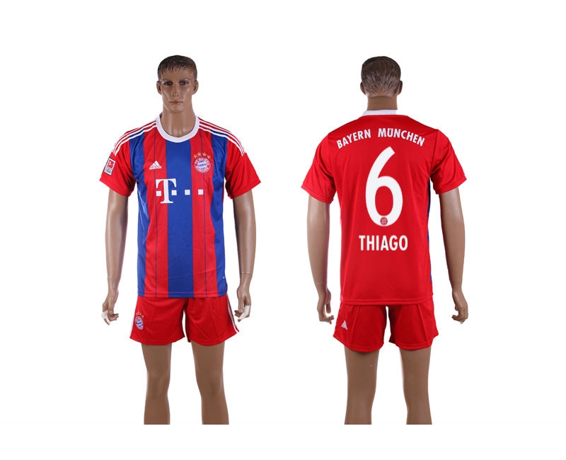 2014-2015 Club Bayern Munchen 6 Thiago Home Jerseys