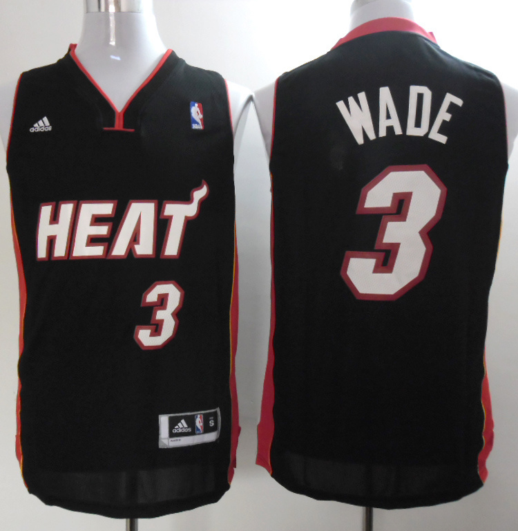 Heat 3 Wade Black New Revolution 30 Jerseys