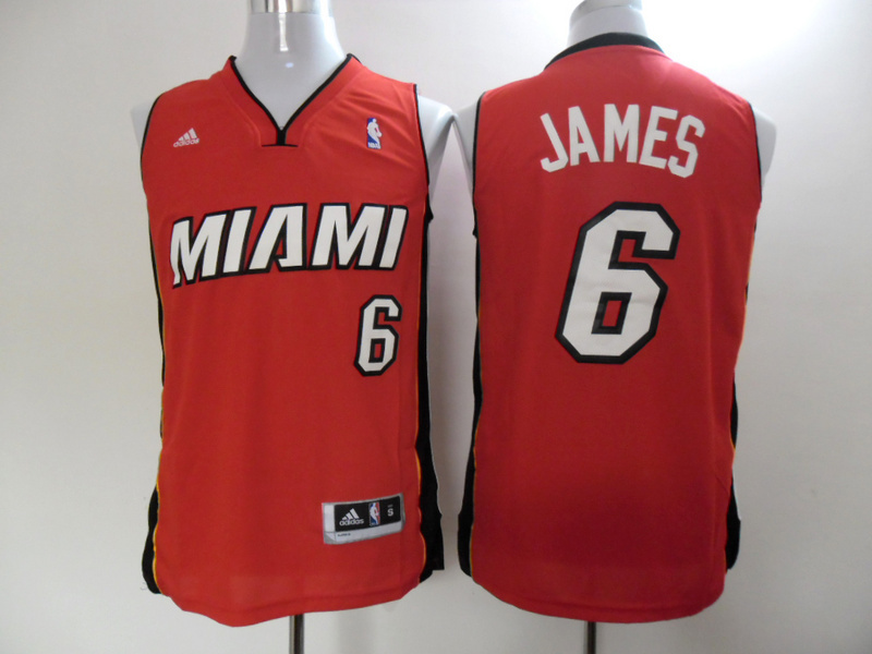 Heat 6 James Red New Revolution 30 Jerseys - Click Image to Close
