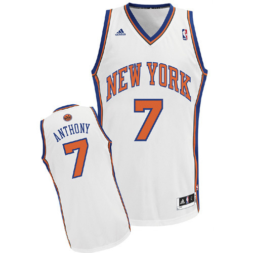 Knicks 7 Anthony White New Revolution 30 Jerseys(V Neck)