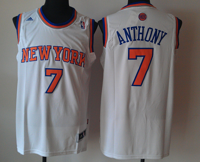 Knicks 7 Anthony White New Revolution 30 Jerseys