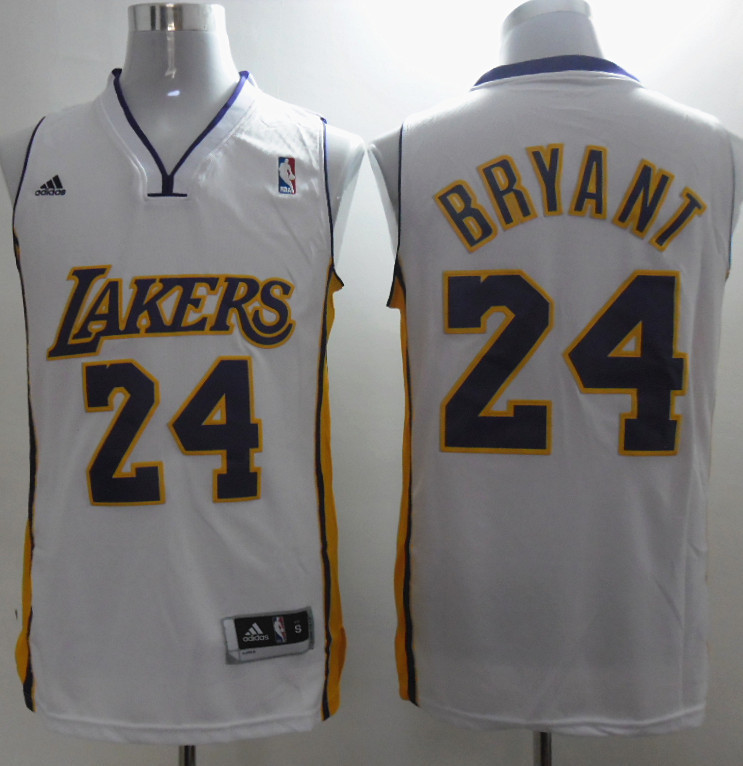 Lakers 24 Bryant White New Revolution 30 Jerseys