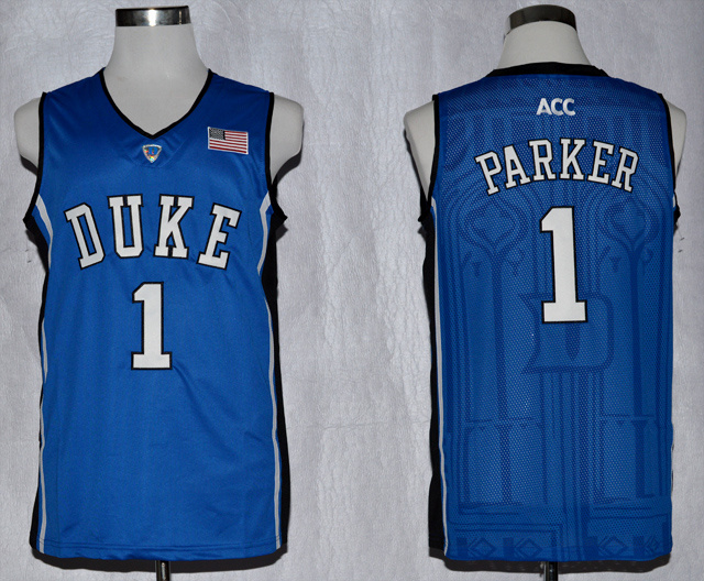 Duke Blue Devils 1 Parker Blue Jerseys Duke Blue Devils 1 Parker Blue Jerseys