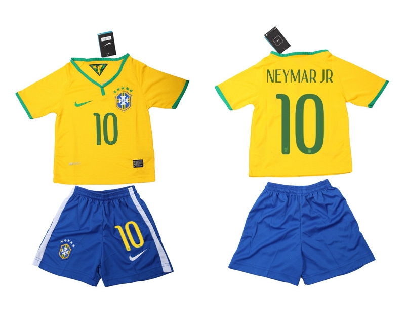 2014 World Cup Brazil Home Kids Jerseys