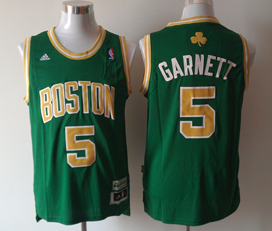Celtics 5 Garnett Green New Revolution 30 Jerseys Gold Number