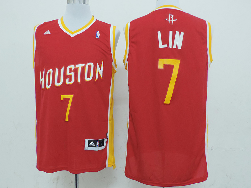 Houston Rockets 7 Lin Red New Revolution 30 Jerseys