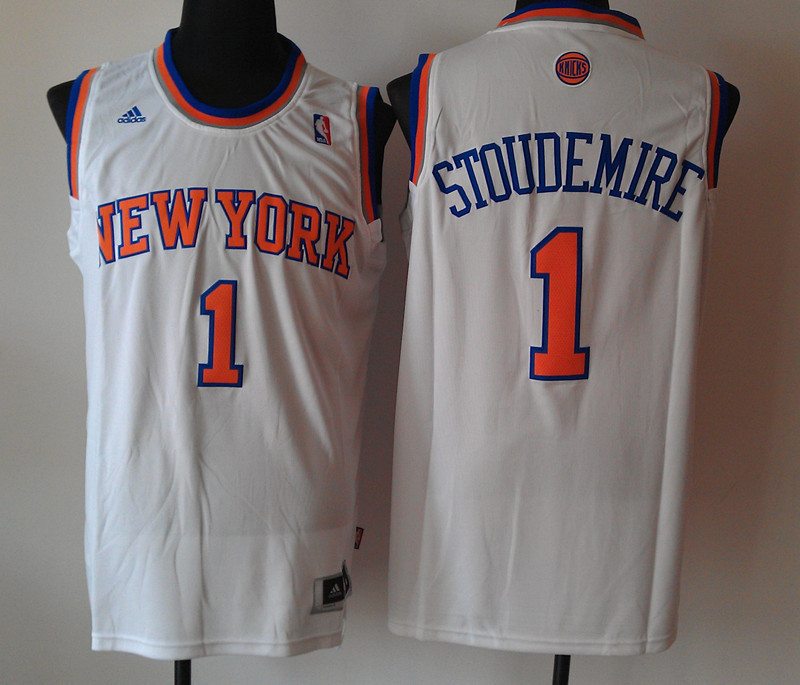 Knicks 1 Stoudemire White New Revolution 30 Jerseys