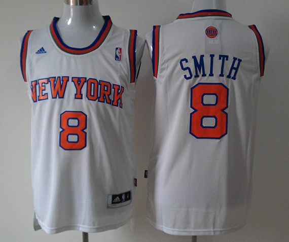 Knicks 8 Smith White New Revolution 30 Jerseys