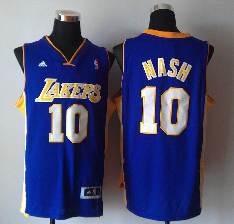 Lakers 10 Nash Blue New Revolution 30 Jerseys