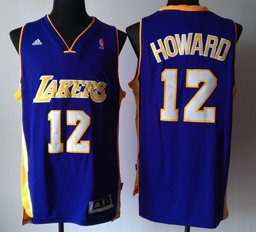 Lakers 12 Howard Purple New Revolution 30 Jerseys
