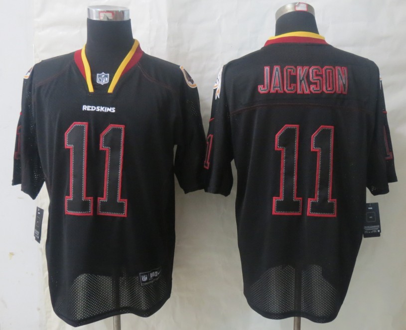 Nike Redskins 11 Jackson Lights Out Black Elite Jerseys