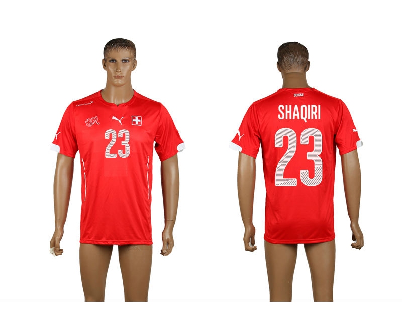 2014 World Cup Switzerland 23 Shaqiri Home Thailand Jerseys