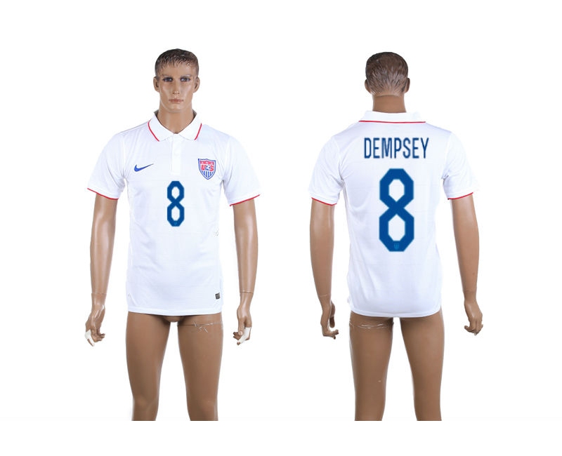2014 World Cup USA 8 Dempsey Home Thailand Jerseys