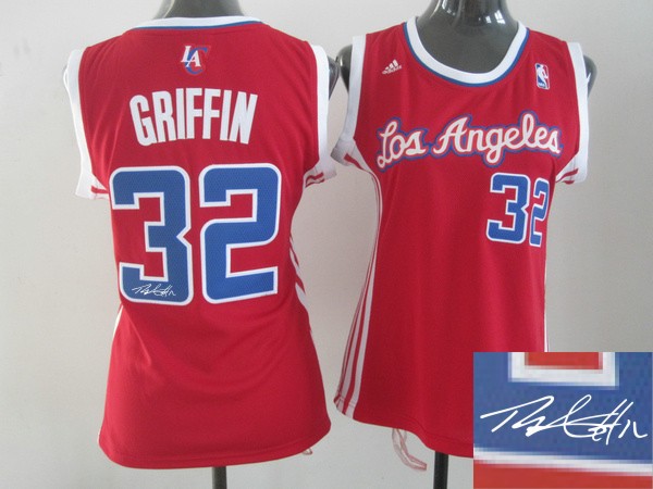 Clippers 32 Griffin Red Signature Edition Women Jerseys
