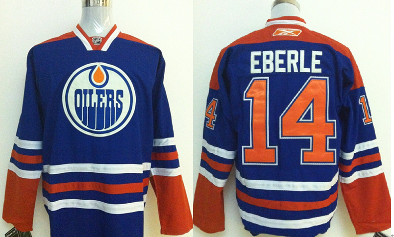 Edmonton Oilers 14 Eberle Blue Jerseys - Click Image to Close