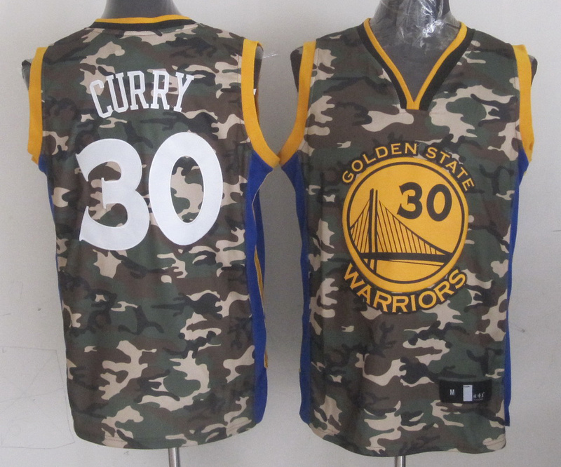Warriors 30 Curry Swingman Camouflage Jerseys
