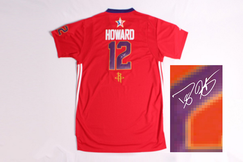 2014 All Star West 12 Howard Red Signature Edition Jerseys