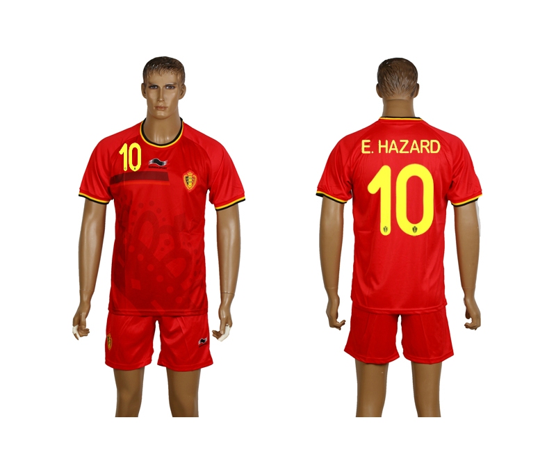 Belgium 10 E.Hazard 2014 World Cup Home Soccer Jersey