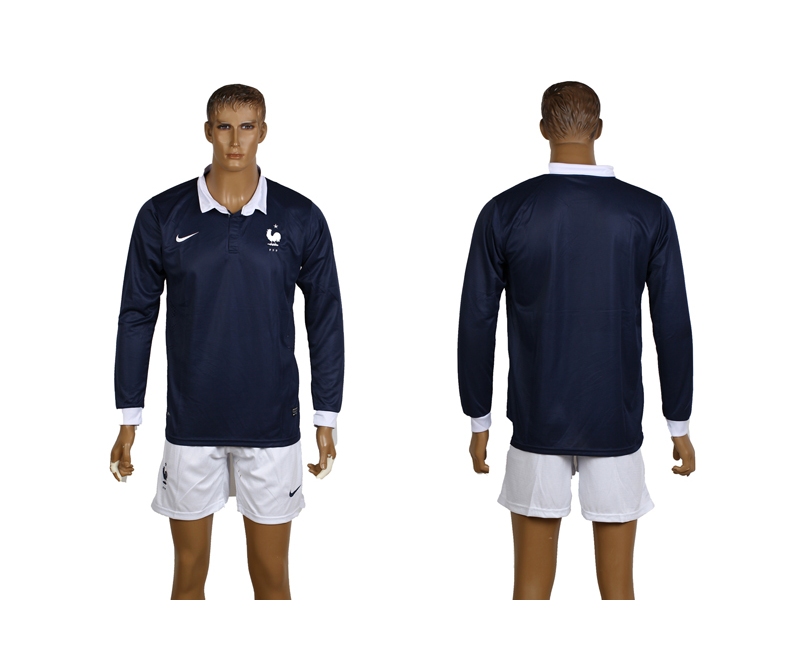 France 2014 World Cup Home Long Sleeve Jerseys