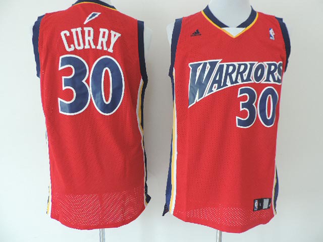 Warriors 30 Curry Red Swingman Jerseys