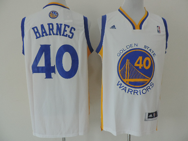 Warriors 40 Barnes White New Revolution 30 Jerseys