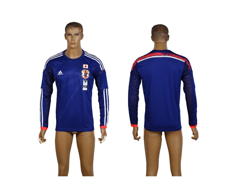 Japan 2014 World Cup Home Long Sleeve Thailand Jerseys