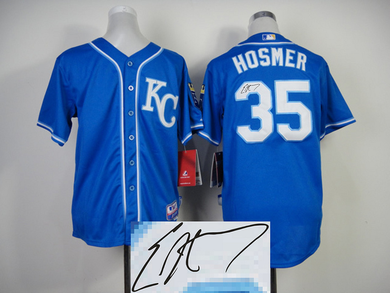 Royals 35 Hosmer Alternate 2 Cool Base Signature Edition Jerseys