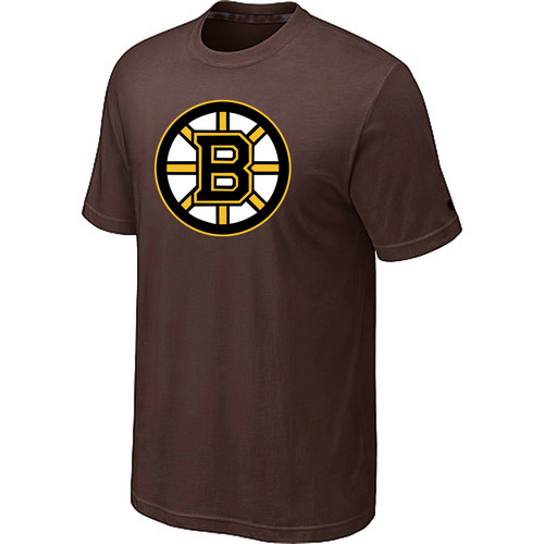 Boston Bruins Big & Tall Logo Brown T Shirt
