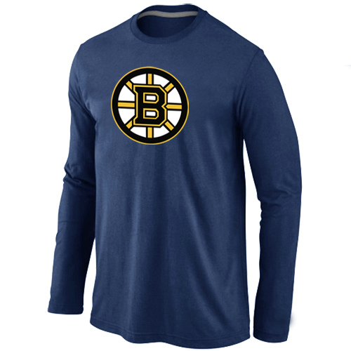 Boston Bruins Big & Tall Logo D.Blue Long Sleeve T Shirt