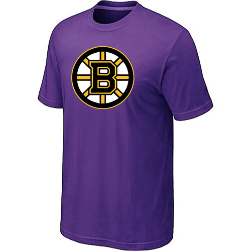 Boston Bruins Big & Tall Logo Purple T Shirt